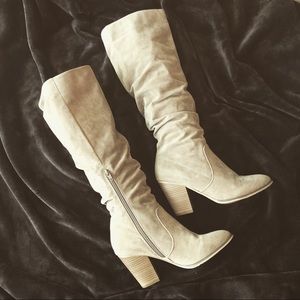 Knee-High Block Heel Boots